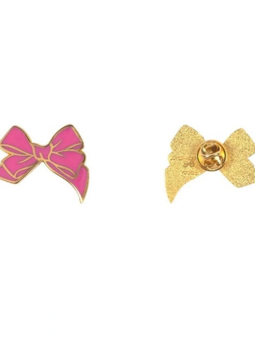 LoveShackFancy Enamel Bow Pin Set - Pink, Lavender, White, Light Blue